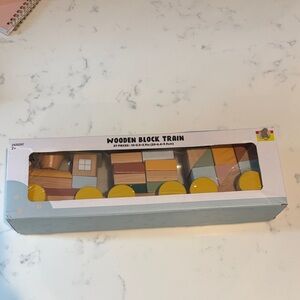 Colorful Wooden Block Train Set